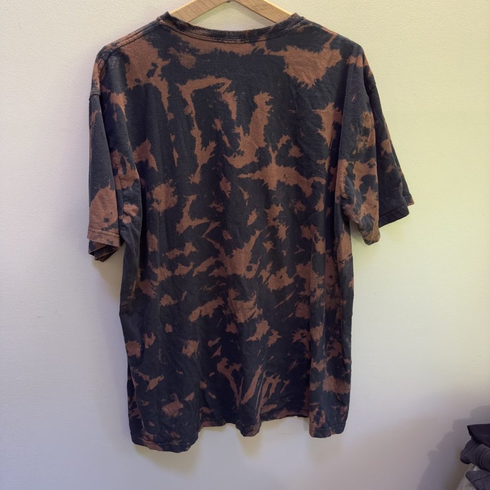 Brown and Black Tye Dye T-shirt - Picture 3 of 5
